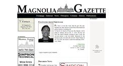 Desktop Screenshot of magnoliagazette.com
