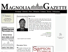 Tablet Screenshot of magnoliagazette.com